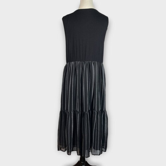 TORRID Super Soft Fit & Flare Dress SZ 1 (1X, 14-16) Tiered Pockets Black NEW - Picture 2 of 12